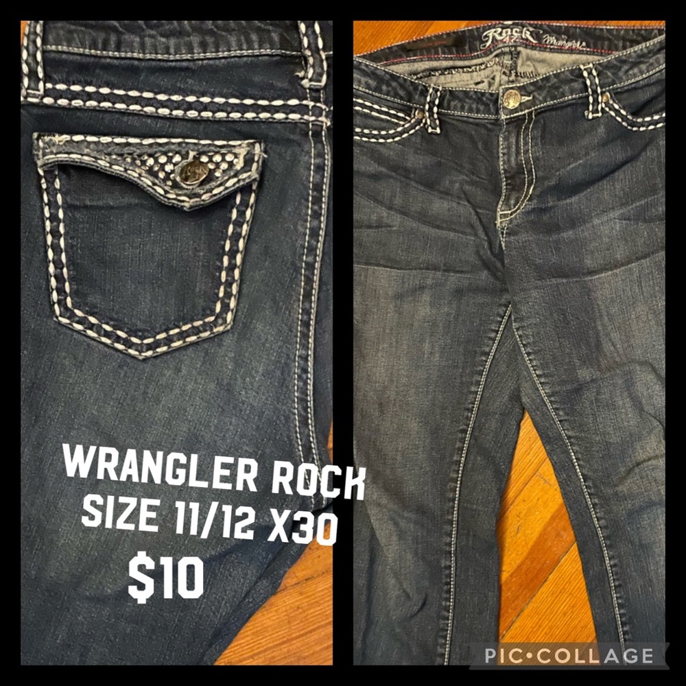 Wrangler Rock Jeans $10 size 11/12